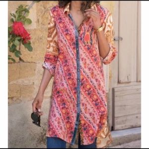 Soft Surroundings Brynn Paisley Floral Tunic